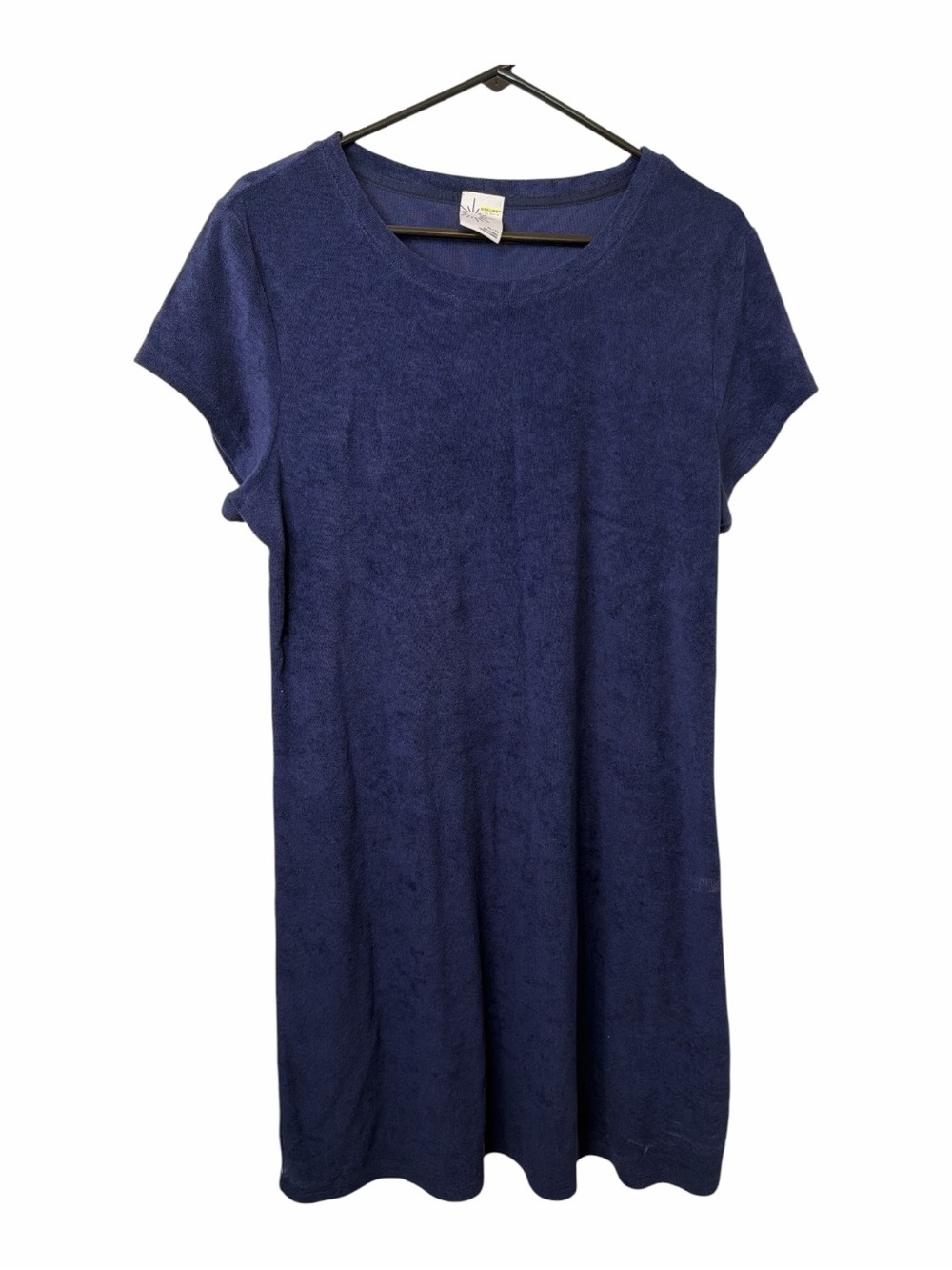 Offline by Aerie Women's Navy Short-Sleeve Terry Shift Dress
